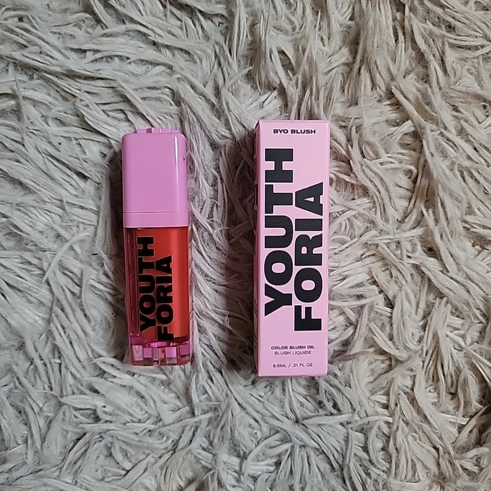 Youth Foria BYO Blush Let's Go Party Tinted Color Blush Oil New NIB 6.5mL .21 oz